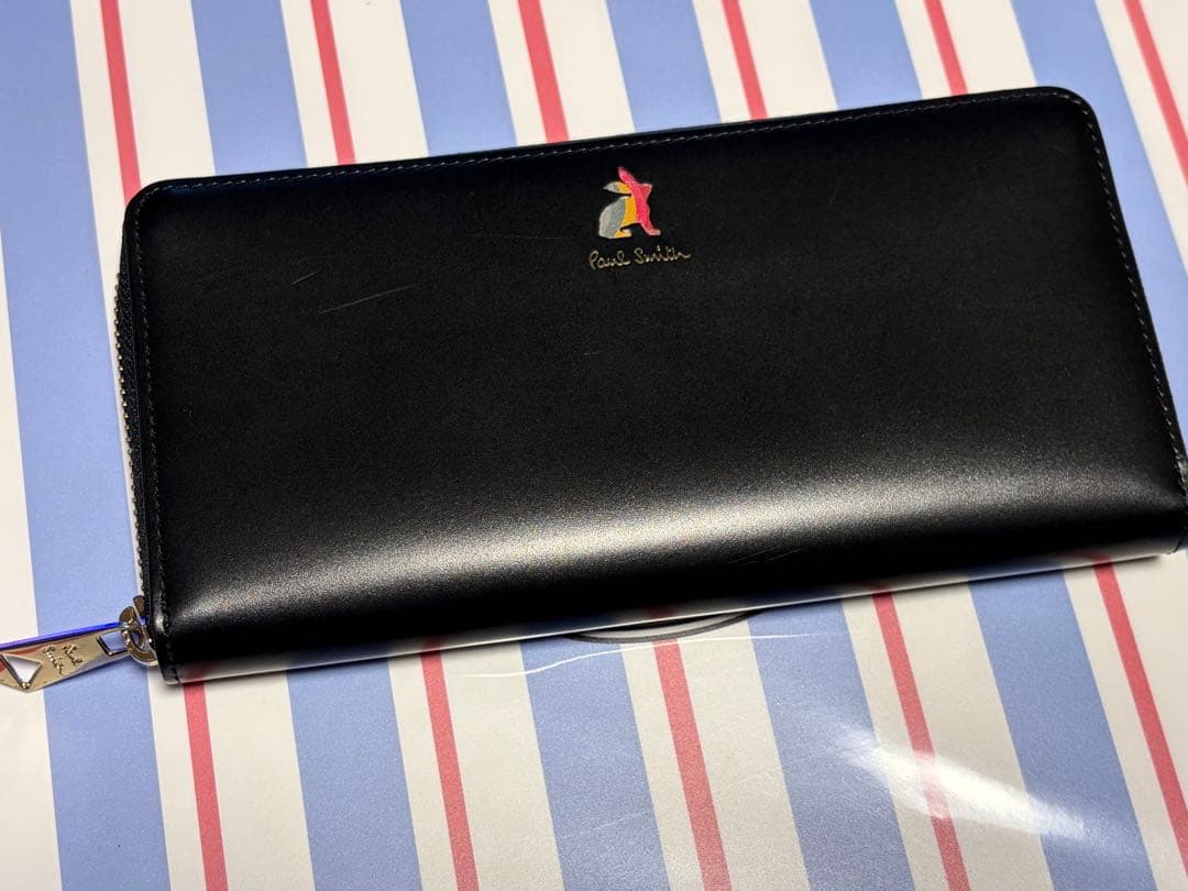 Paul Smith ポールスミス　ブラックレザー長財布うさぎ