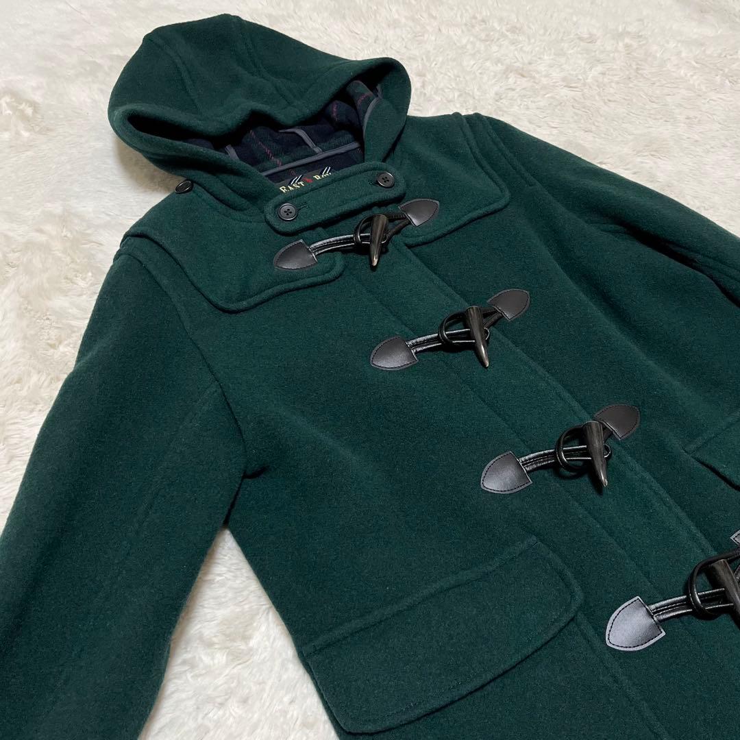 未使用級　イーストボーイ　バロンブロッサ　ダッフルコート　チェック　緑　M L