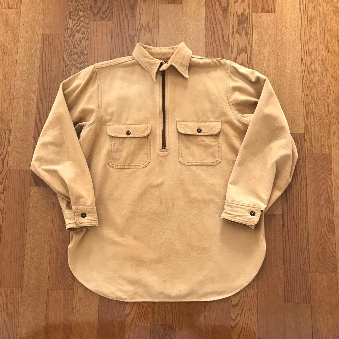 40s big yank ハーフジップ　ワークシャツ