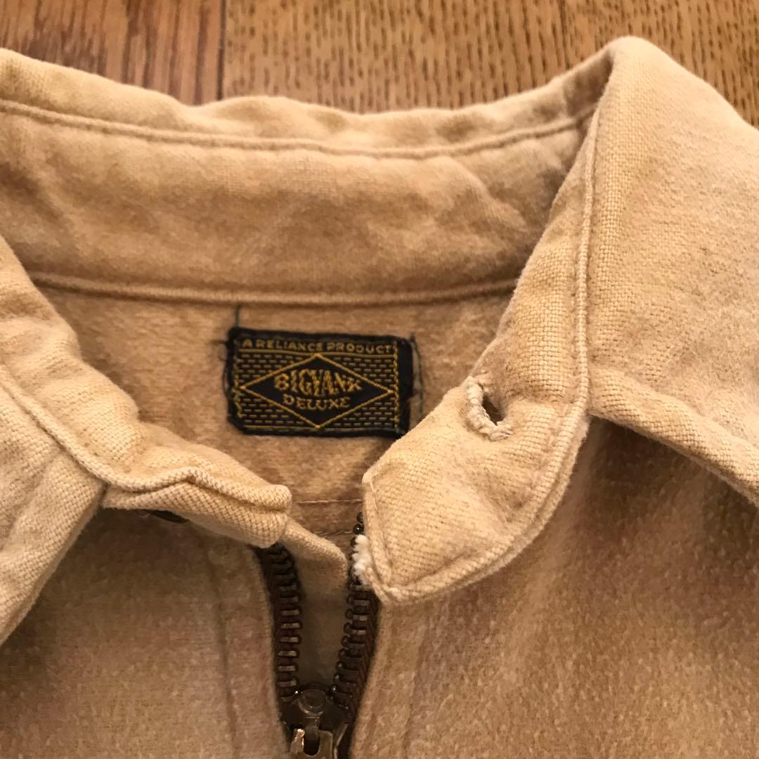 40s big yank ハーフジップ　ワークシャツ