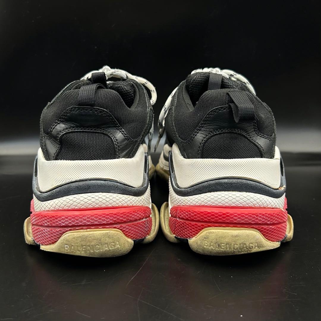 バレンシアガ トリプル S スニーカー メンズ レザー 黒 26.5cm
