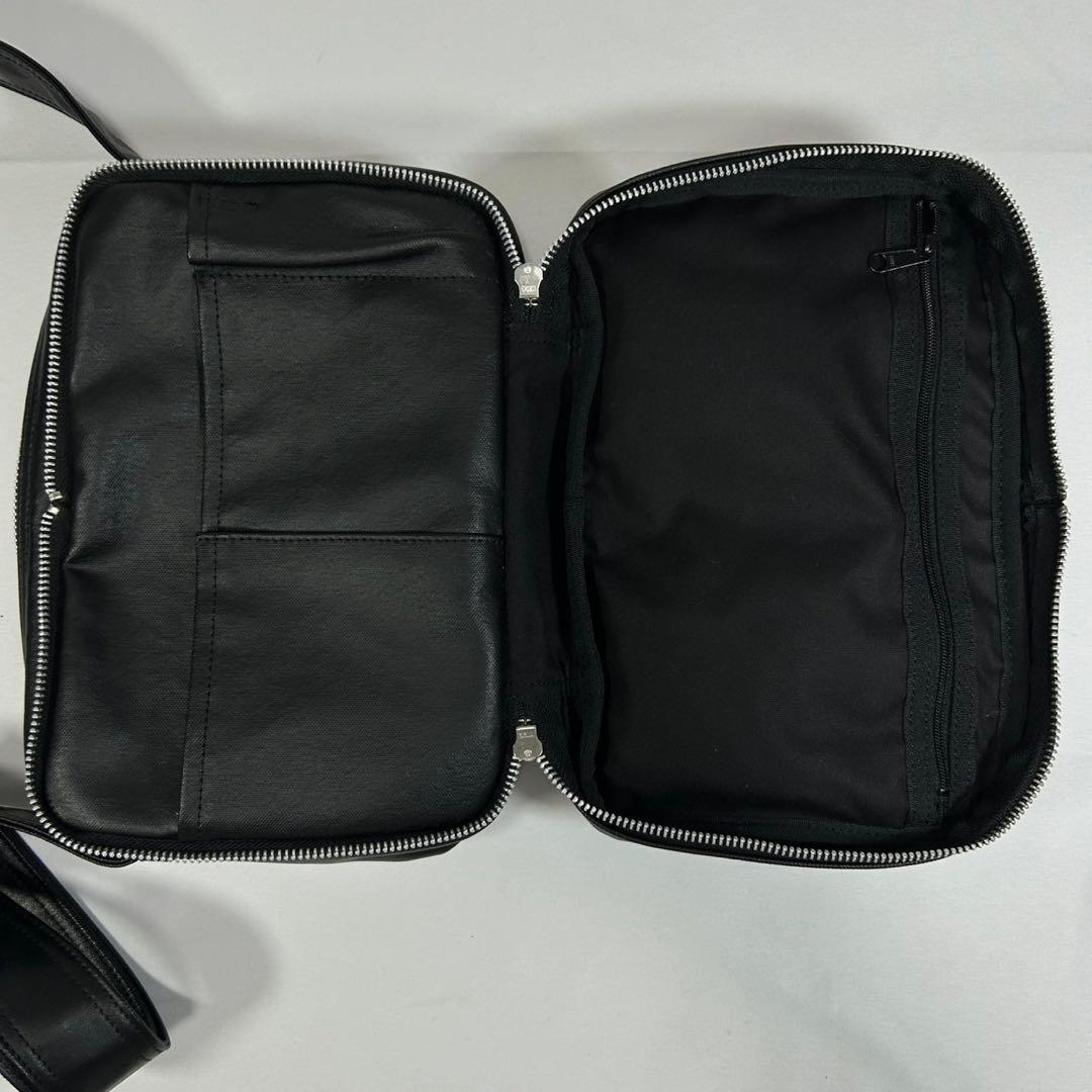 【極美品/カード付】ポーター フリースタイル ショルダーバッグ ボディバッグ 黒