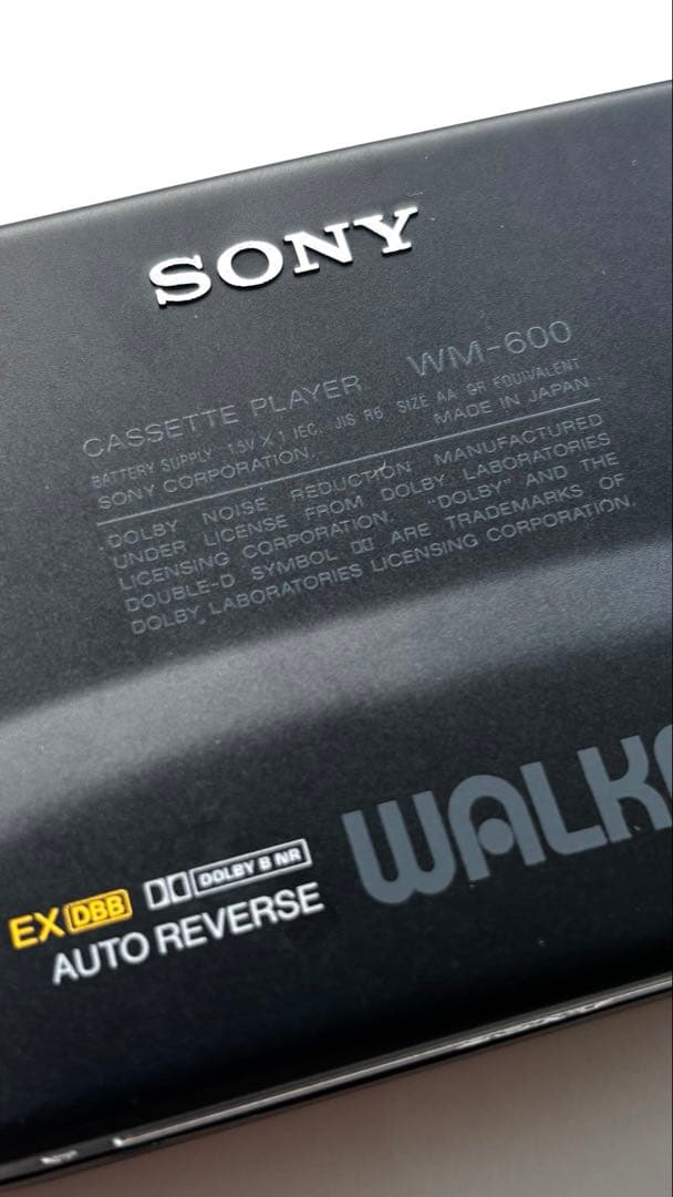 【整備済】SONY カセットウォークマン WM-600本体