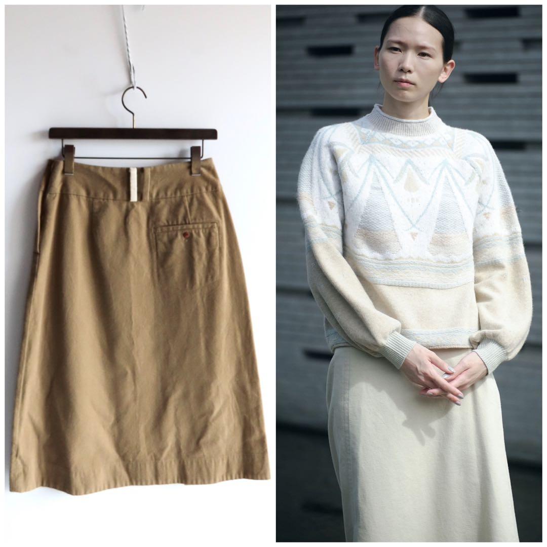 23年 よそおい掲載 パラスパレス セミタイトスカート 2 微起毛コットン