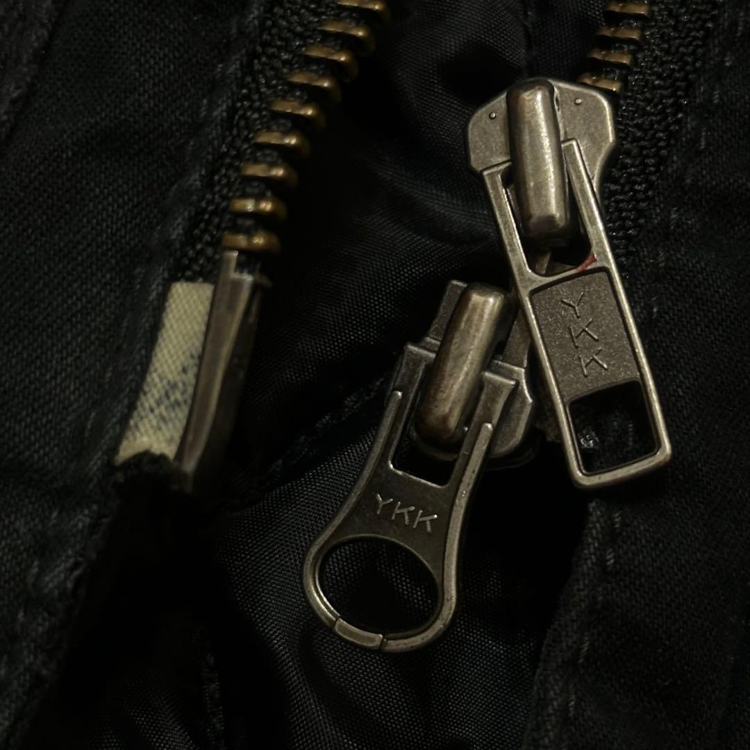 平成ギャル y2k　リアルファー付きミニタリーモッズコート　黒　グランジ　ダウン