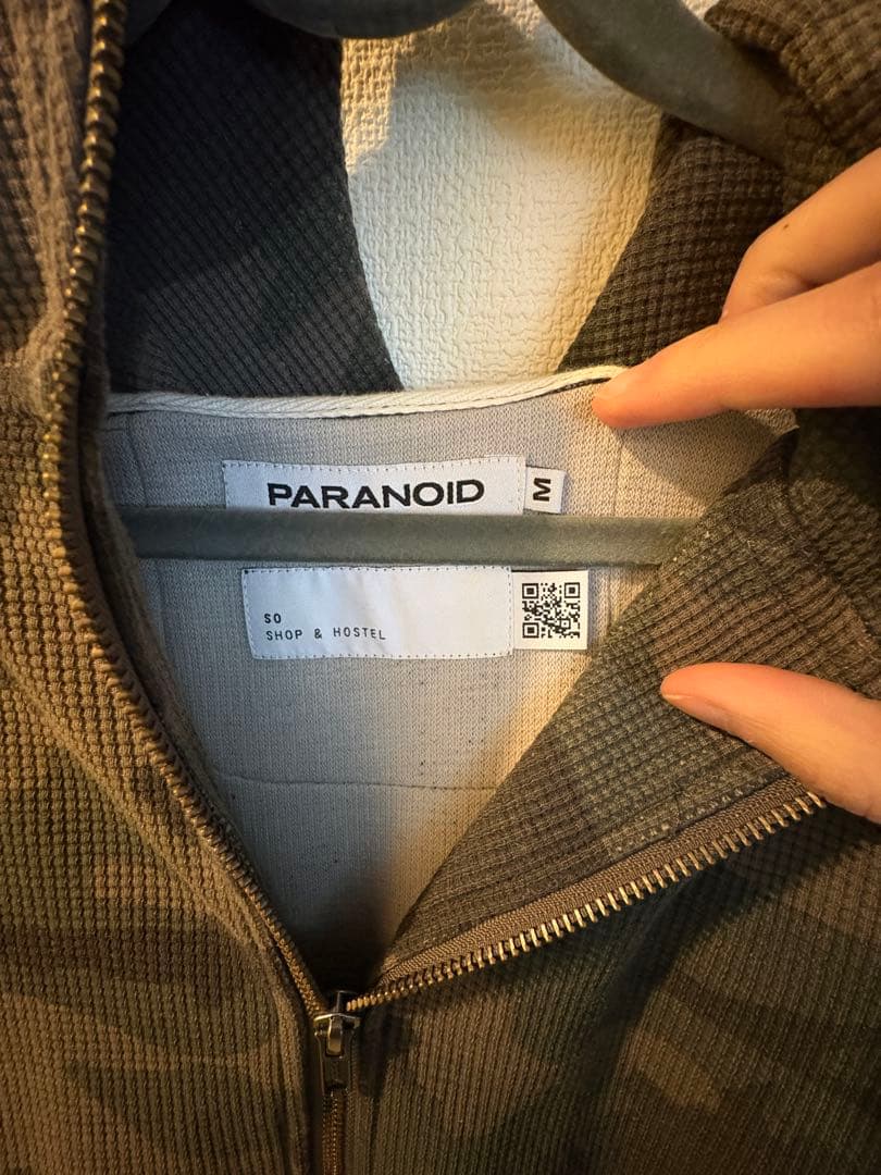 ジャケット・アウター PARANOID for SO Camo Thermal Zip Hoodie