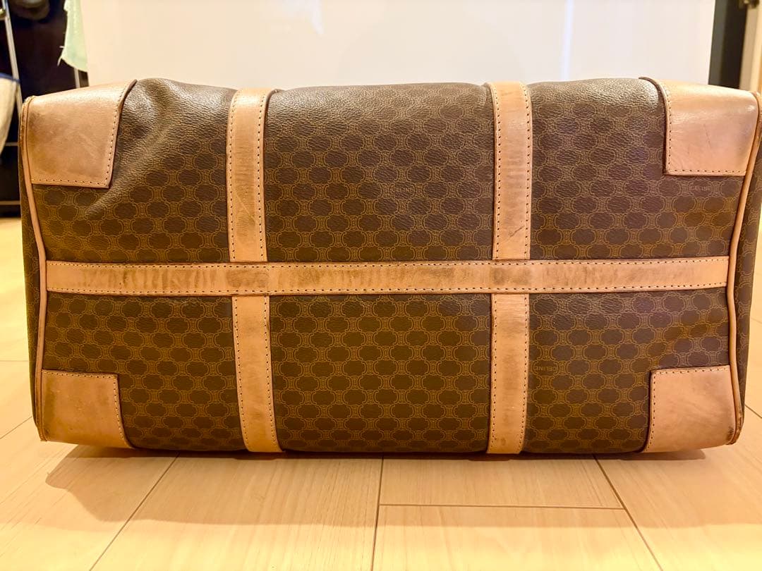 CELINE セリーヌ ボストンバッグ マカダム柄 オールドセリーヌ 鍵付き