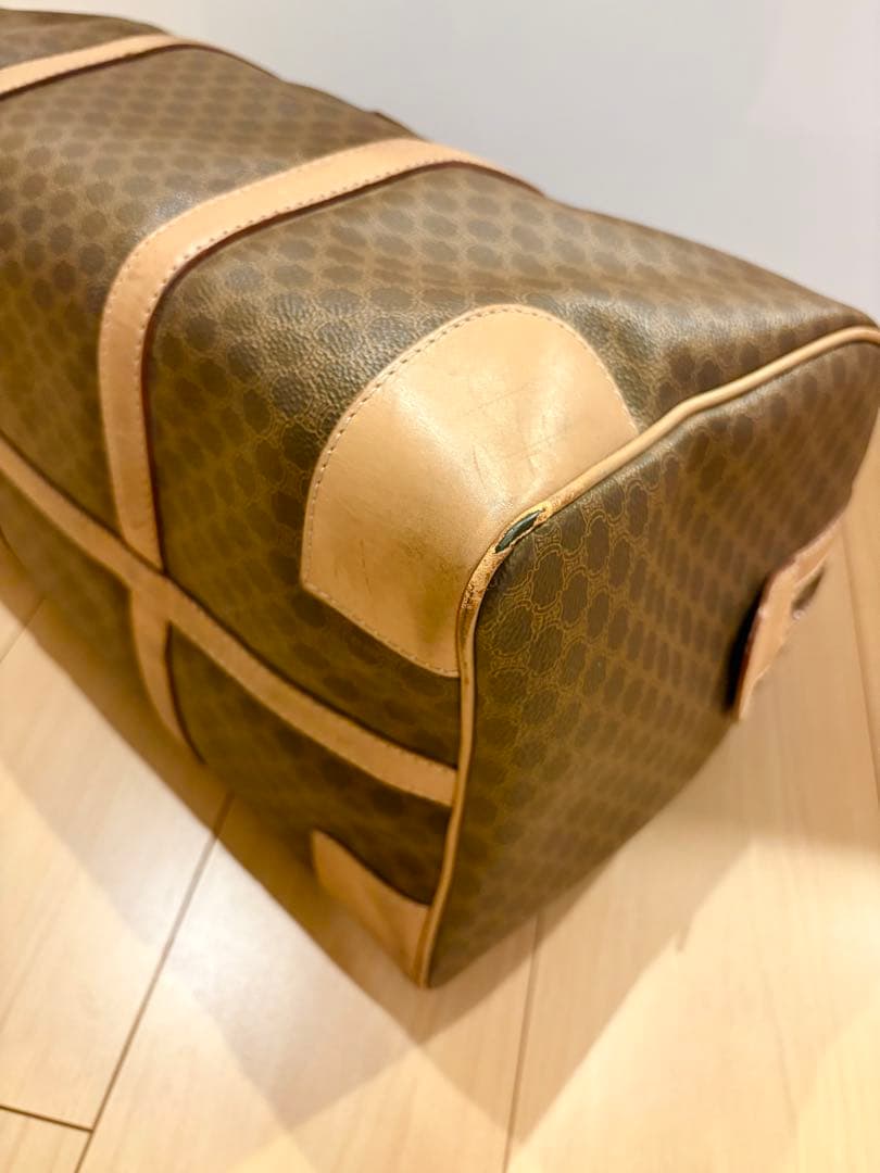 CELINE セリーヌ ボストンバッグ マカダム柄 オールドセリーヌ 鍵付き