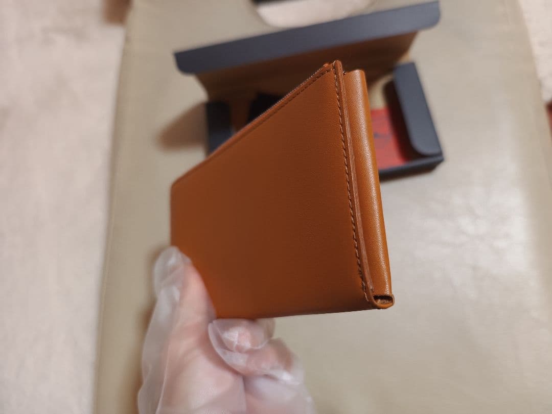 STATUSY il modo Air 長財布 キャメル（左利き用）