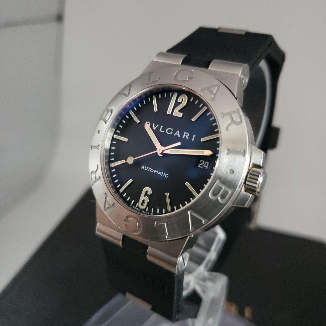 BVLGARI 自動巻き 腕時計 黒文字盤