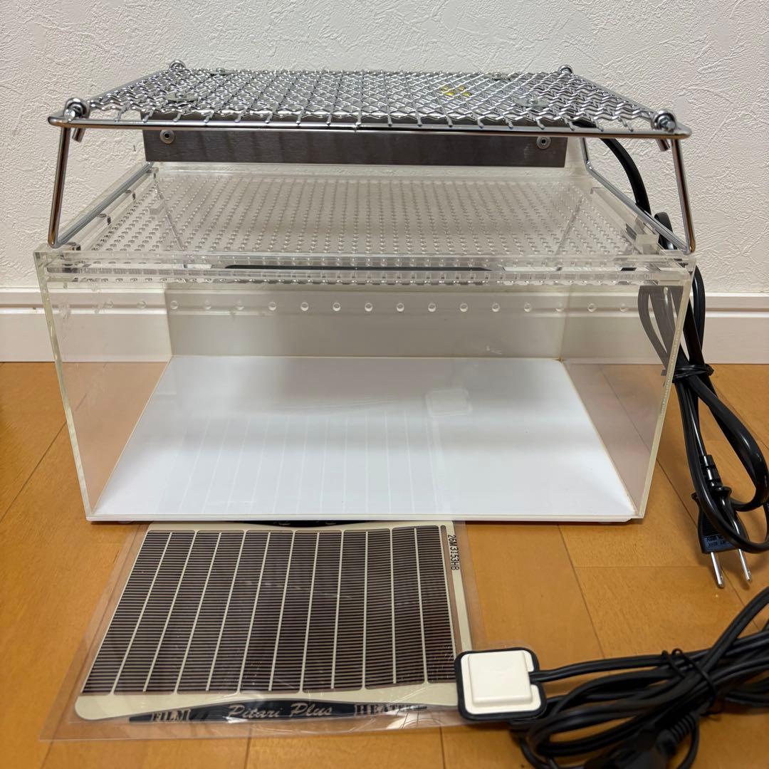 小型爬虫類・両生類 飼育セット　(レプタイルボックス、暖突S、ピタリ適温1号)