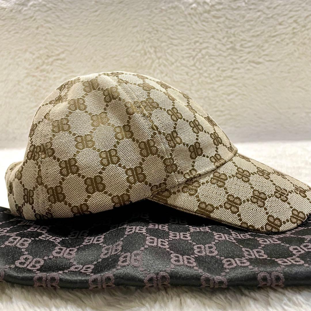 バレンシアガ グッチコラボ ザ ハッカー プロジェクト ベースボールキャップ L