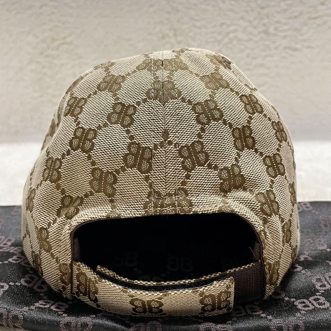 バレンシアガ グッチコラボ ザ ハッカー プロジェクト ベースボールキャップ L