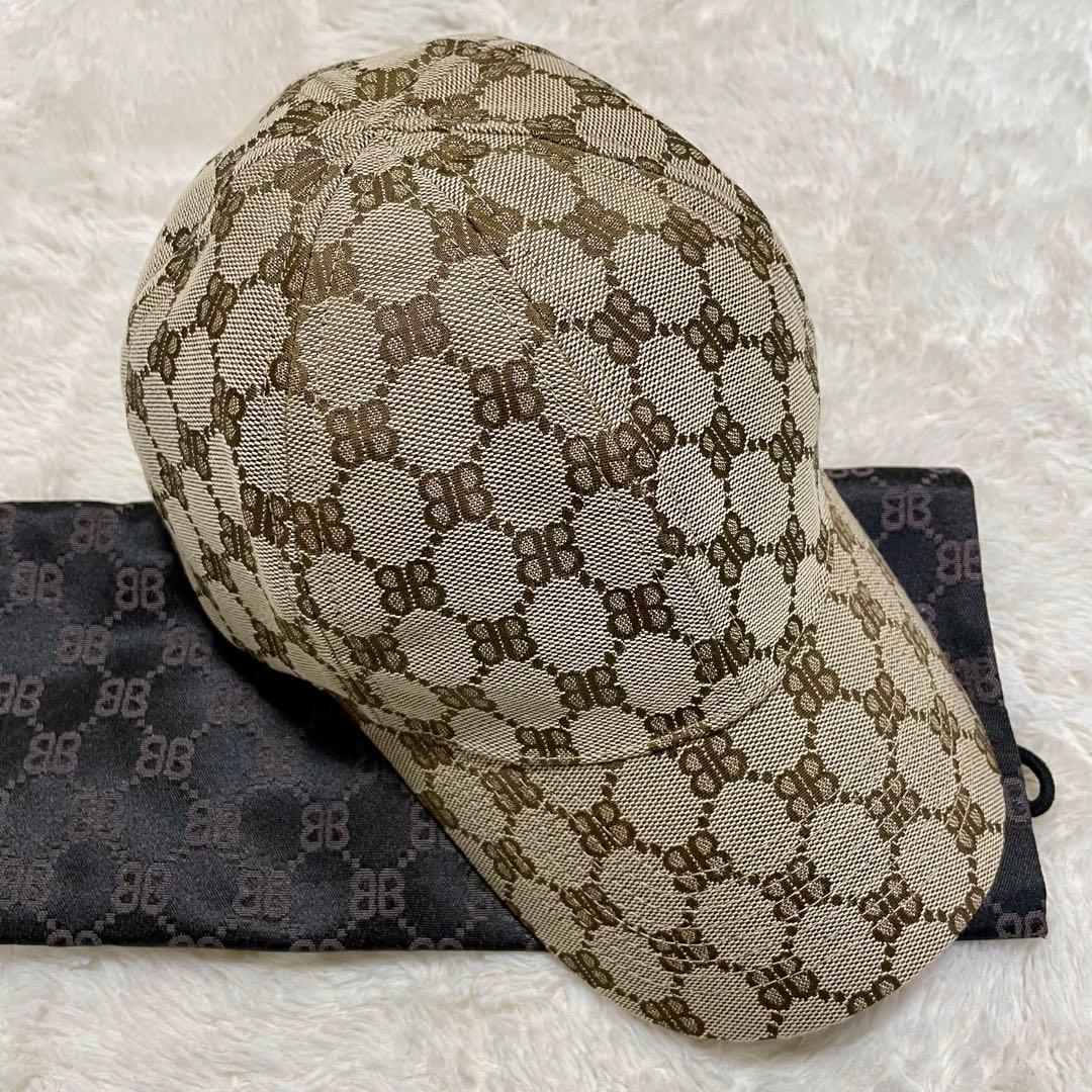 バレンシアガ グッチコラボ ザ ハッカー プロジェクト ベースボールキャップ L