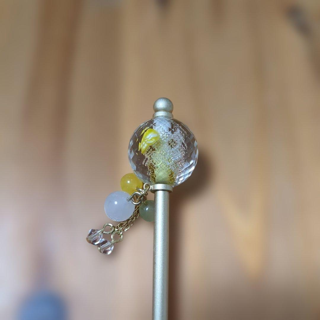 かんざし屋wargo「ガス灯簪×カクテルとんぼ玉サングリア×ソルティドック」