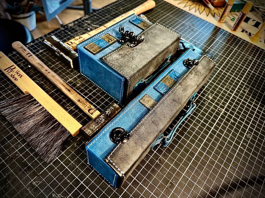 月末SALE！Pvt.Workshop 極CL 本革　デッキケース　ハーフ