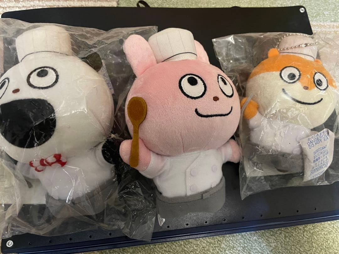 スタジオUGカフェ ラタトゥイ屋 ボールチェーン付きぬいぐるみ 3種セット