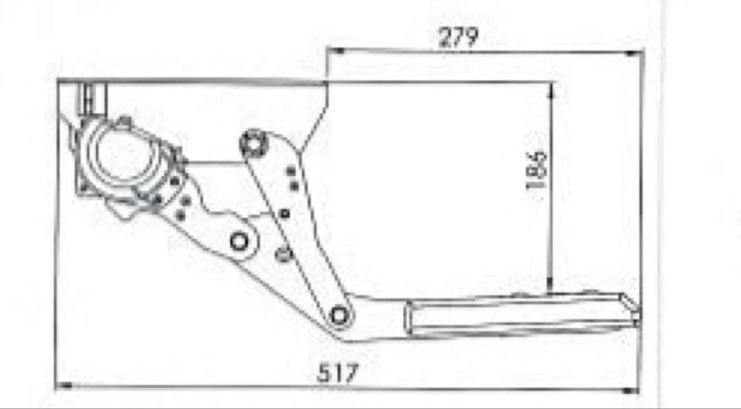 ヒオキング　アルミ製スイング式ステップ 550幅