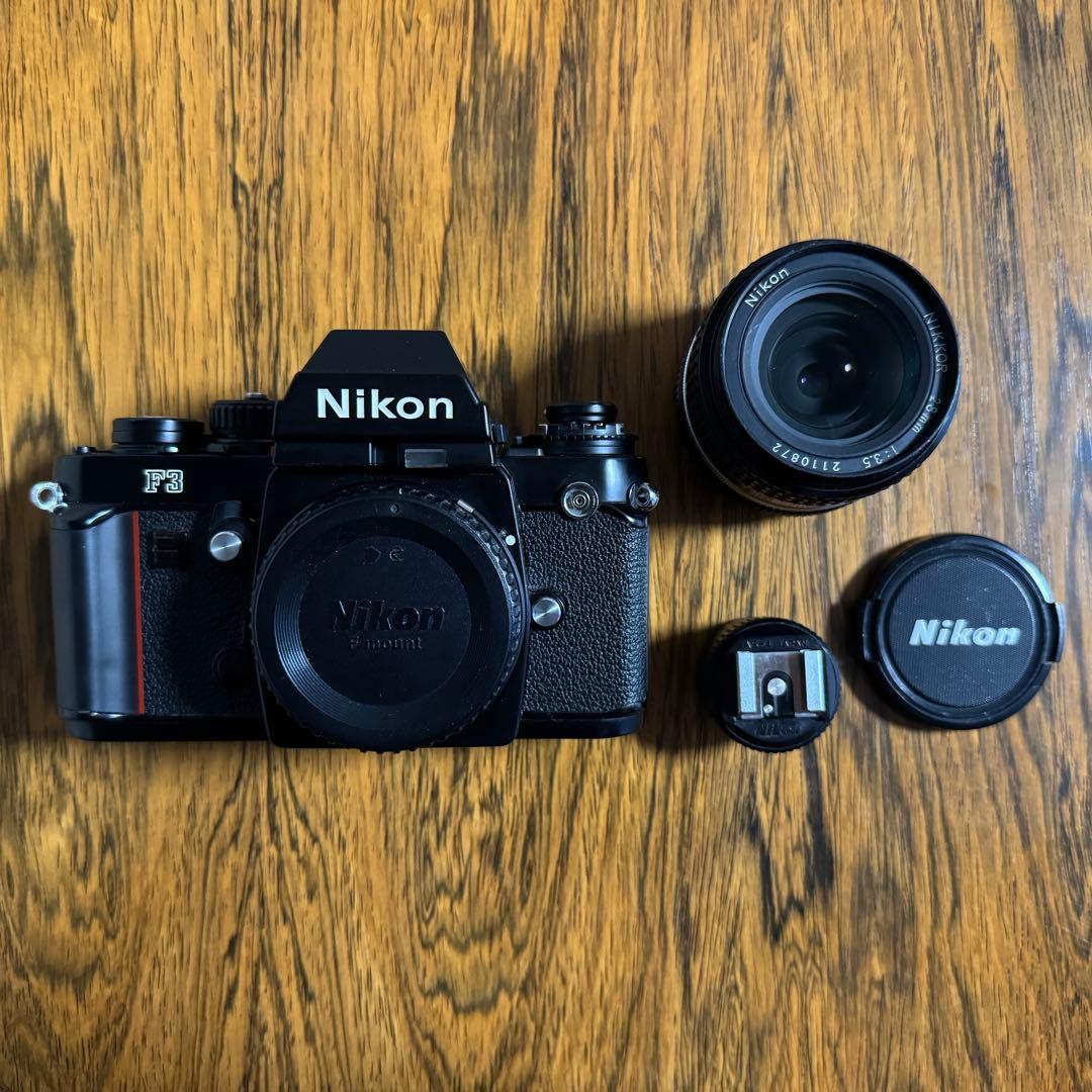 Nikon F3 ガンカプラー、レンズ付き(最終値下げ)