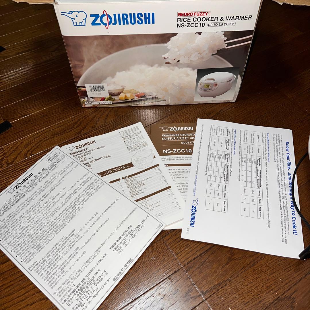 象印 炊飯器 NS-ZCC10 Rice Cooker 英語 English