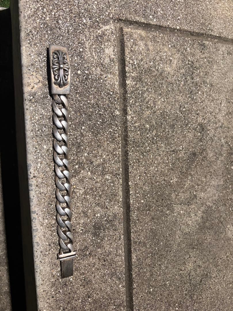 Chrome Hearts ？スターリングシルバー チェーンブレスレット
