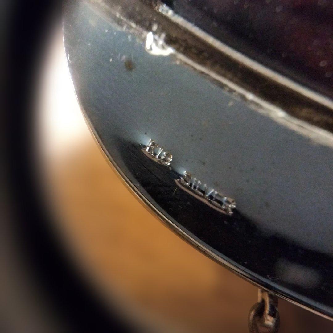 k18/SILVER デザイン べっ甲 ブローチ