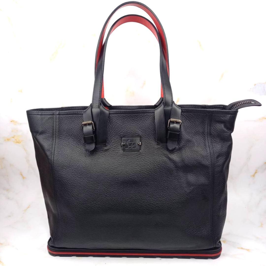 ✨良品✨ クリスチャンルブタン レザー トートバッグ カバイカー ブラック