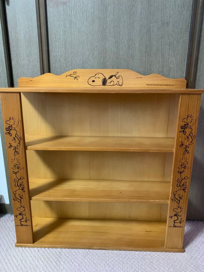 ディノス　スヌーピー木製ラック 3段