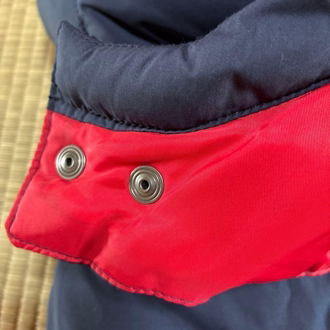 週末セール　美品✨ポロラルフローレンダウン　160 ㎝ ネイビー　裏地レッド