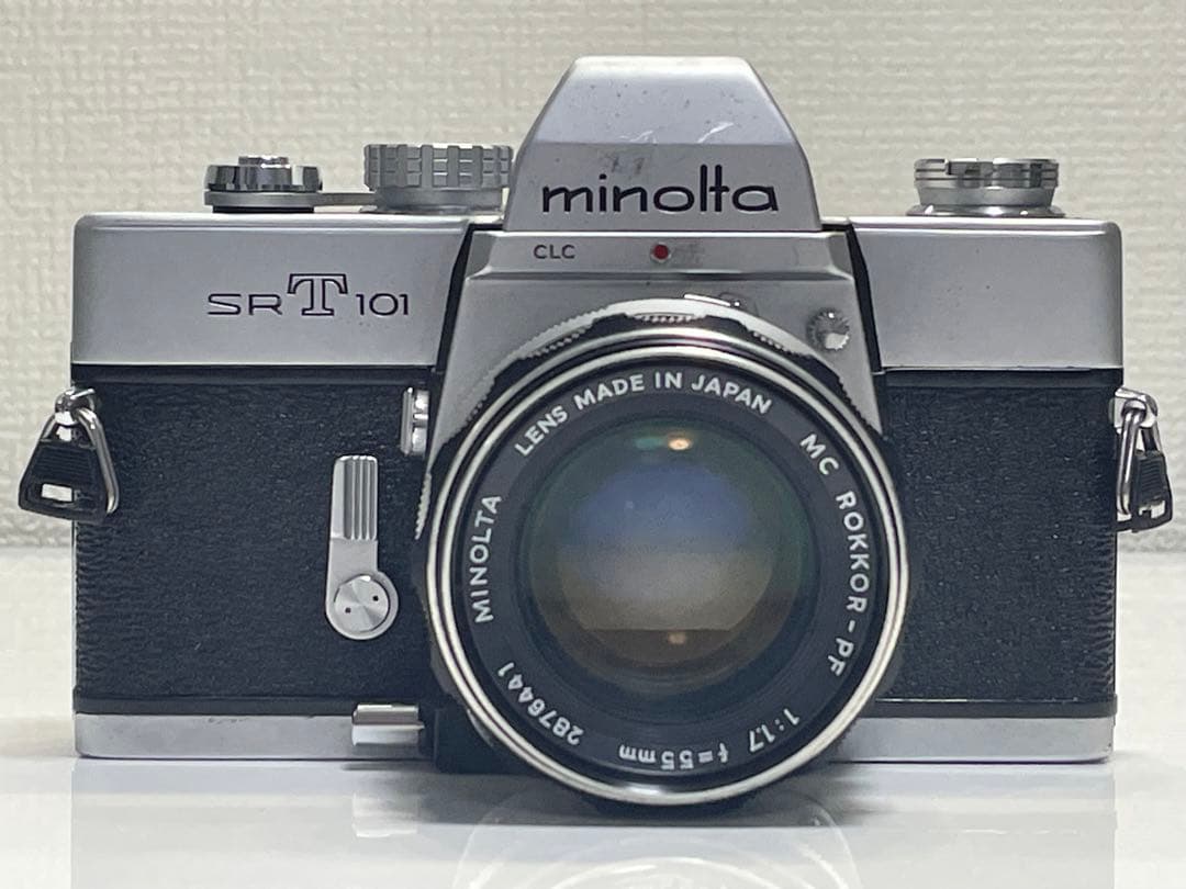 フィルムカメラ minolta SRT101 MC Rokkor-PF 1:1.7 55mm