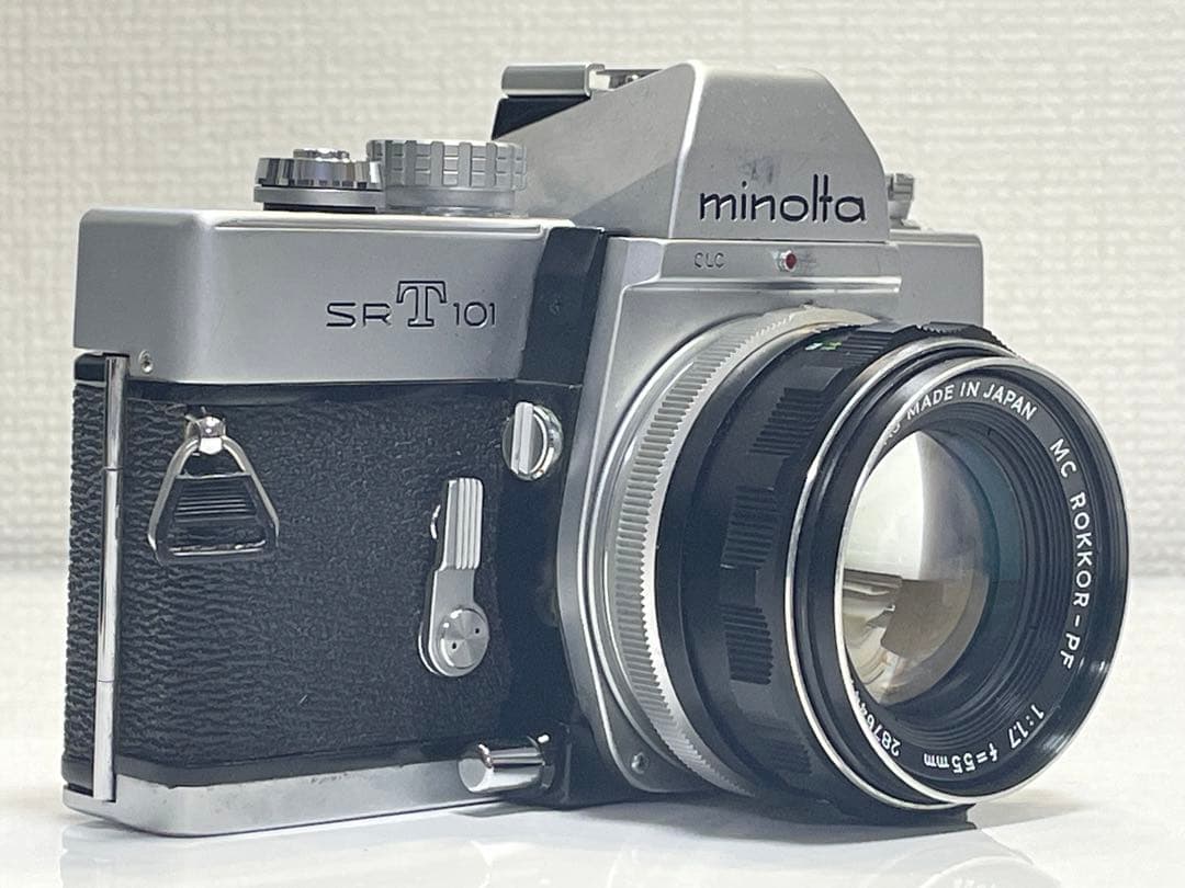 フィルムカメラ minolta SRT101 MC Rokkor-PF 1:1.7 55mm