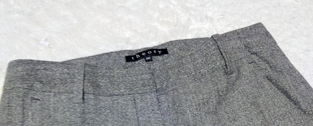theory セオリー グレー ツイード パンツスーツ 上下 S 美品