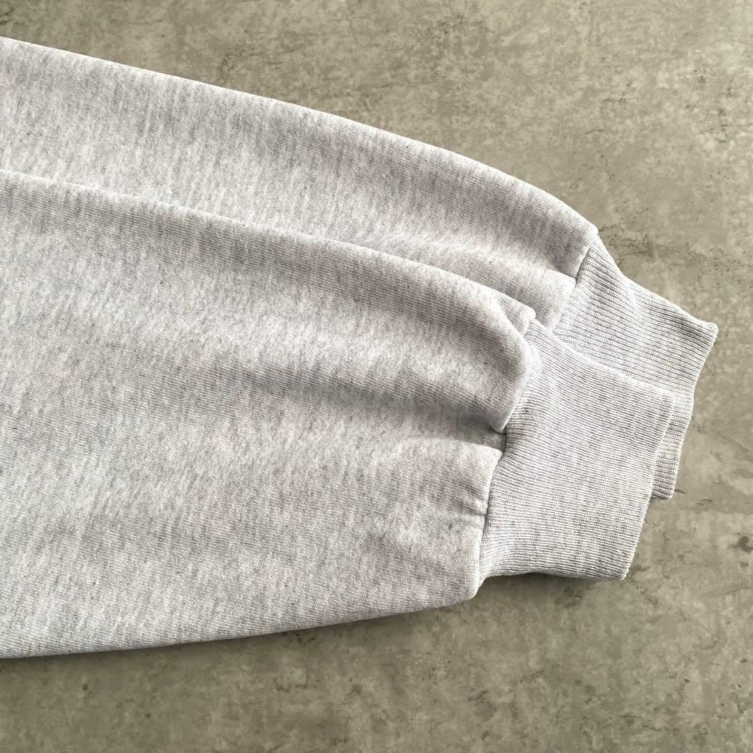 神サイズ 90s ラッセル 無地 パーカー USA製 L シルバー グレー