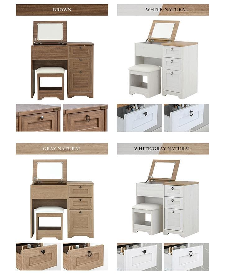 80cm幅　★超特価★佐藤産業　4FUL ANRI（アンリ）デスク ドレッサー5