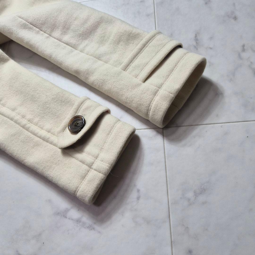 バーバリーブルーレーベル ダッフルコート メガチェック アンゴラ混 M