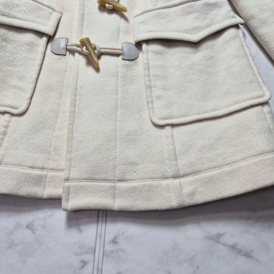 バーバリーブルーレーベル ダッフルコート メガチェック アンゴラ混 M