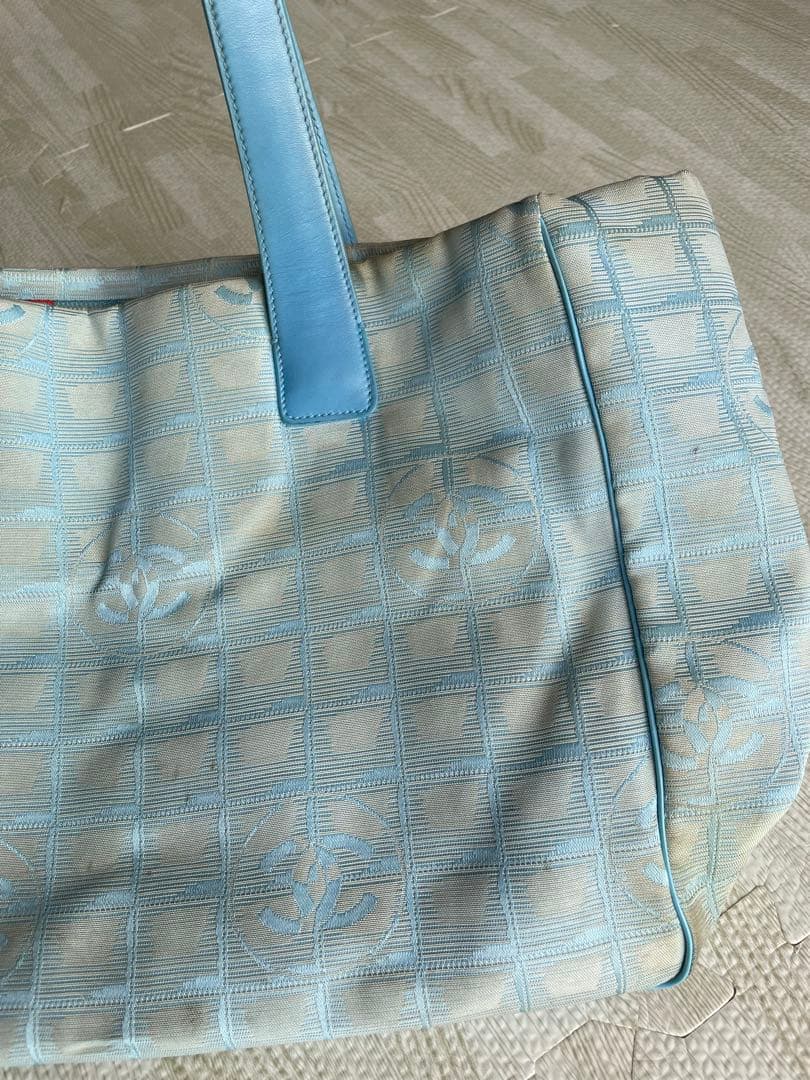 CHANEL シャネル　ニュートラベルライン　トートバッグ　ブルー
