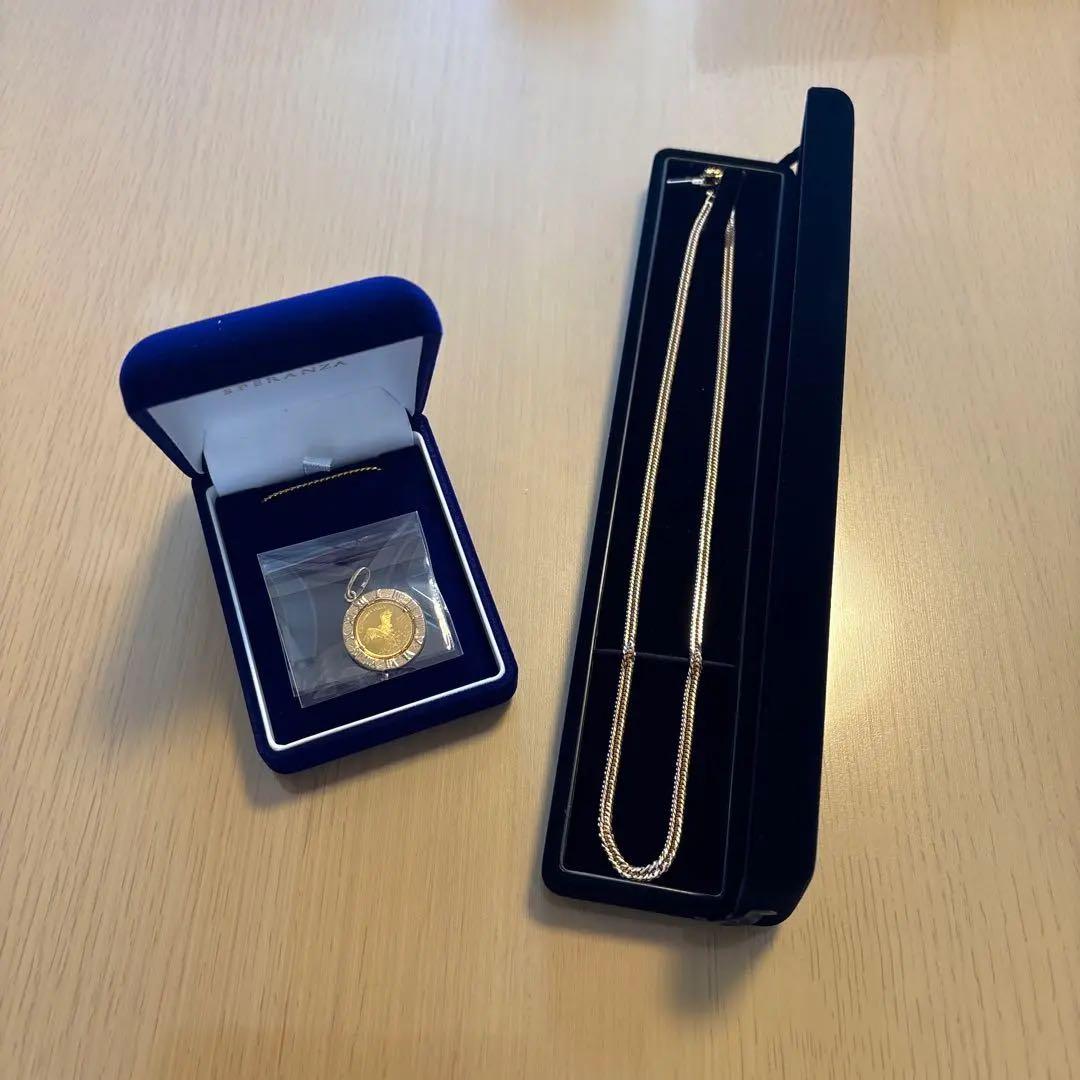 K18 喜平ネックレス 12面トリプル 45cm