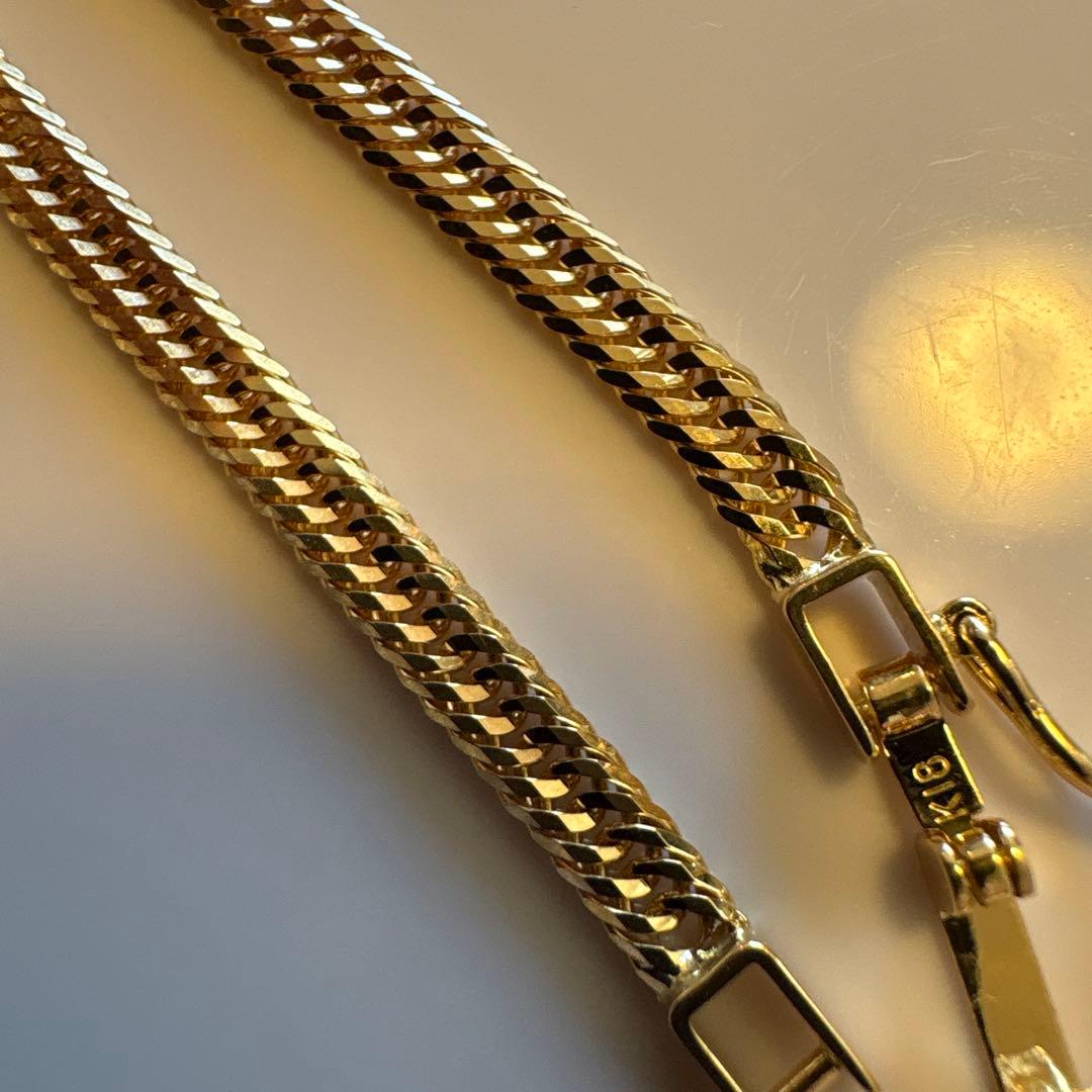 K18 喜平ネックレス 12面トリプル 45cm