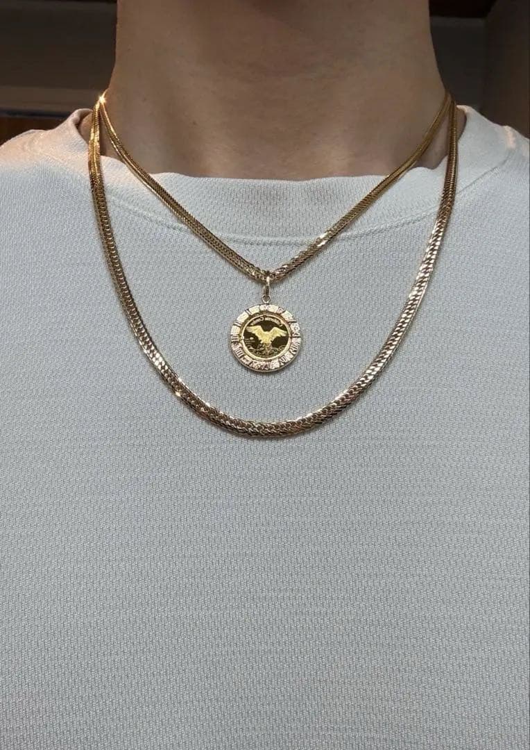 K18 喜平ネックレス 12面トリプル 45cm