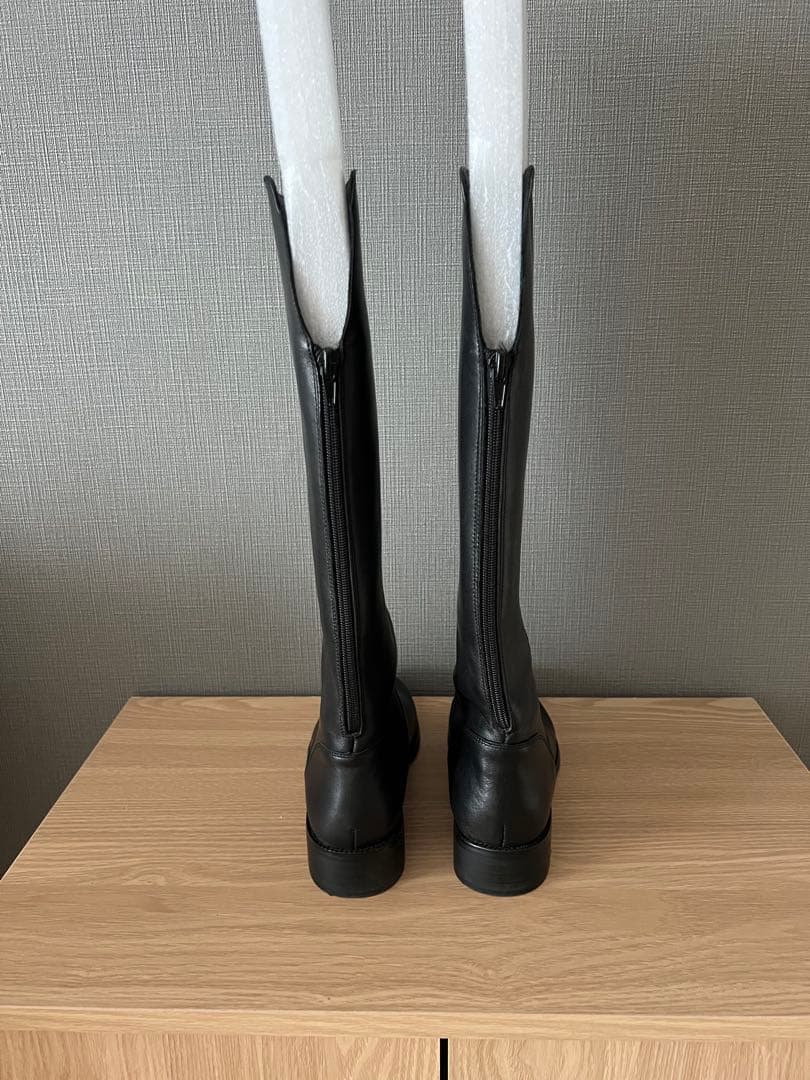 【REMME/レメ】バッグジップロングブーツ ブラック39