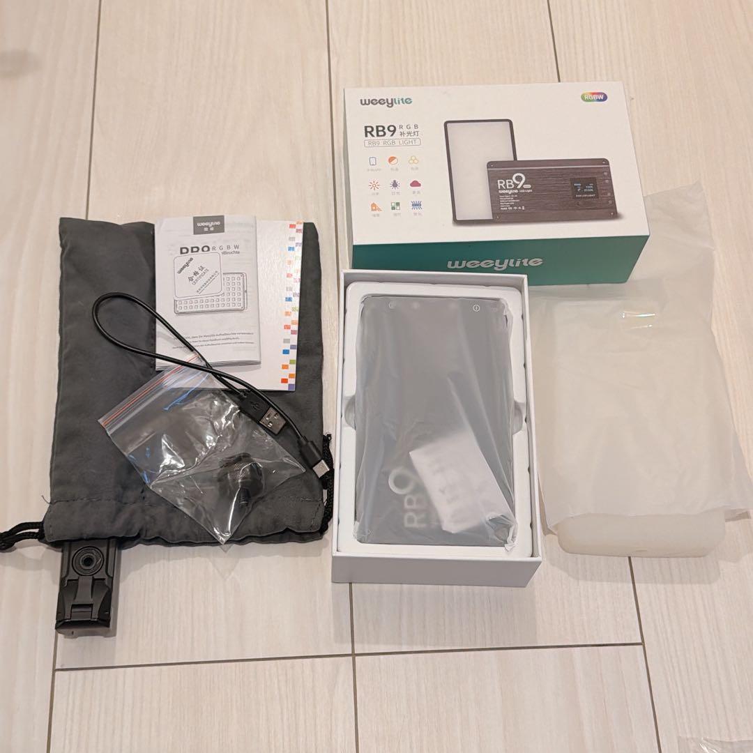 weeylite RGB LEDビデオライト29種シーンモード Type-C充電