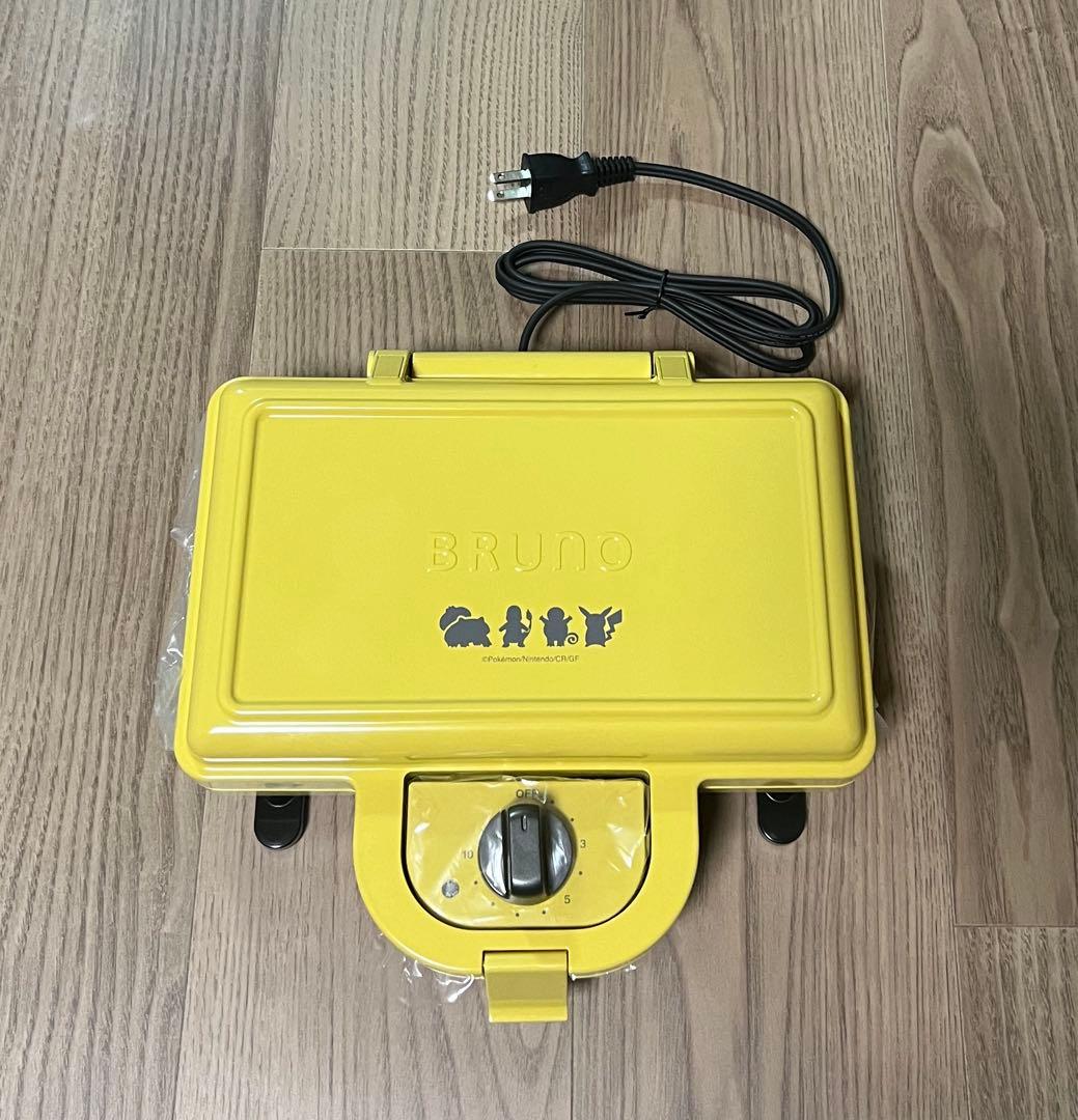 ポケモンホットサンドメーカーダブル　BOE132-YE BRUNO ポケモン