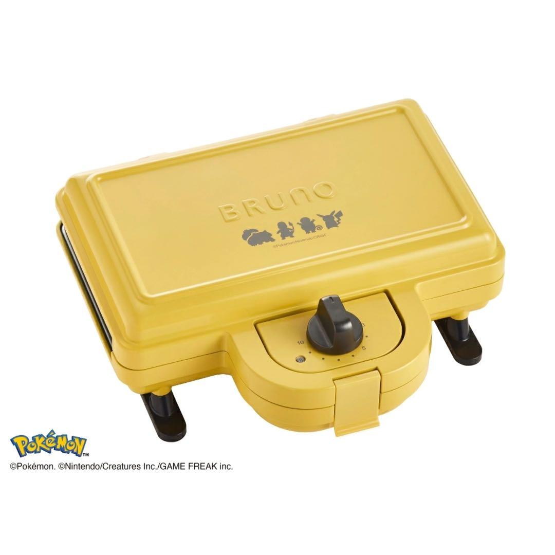 ポケモンホットサンドメーカーダブル　BOE132-YE BRUNO ポケモン