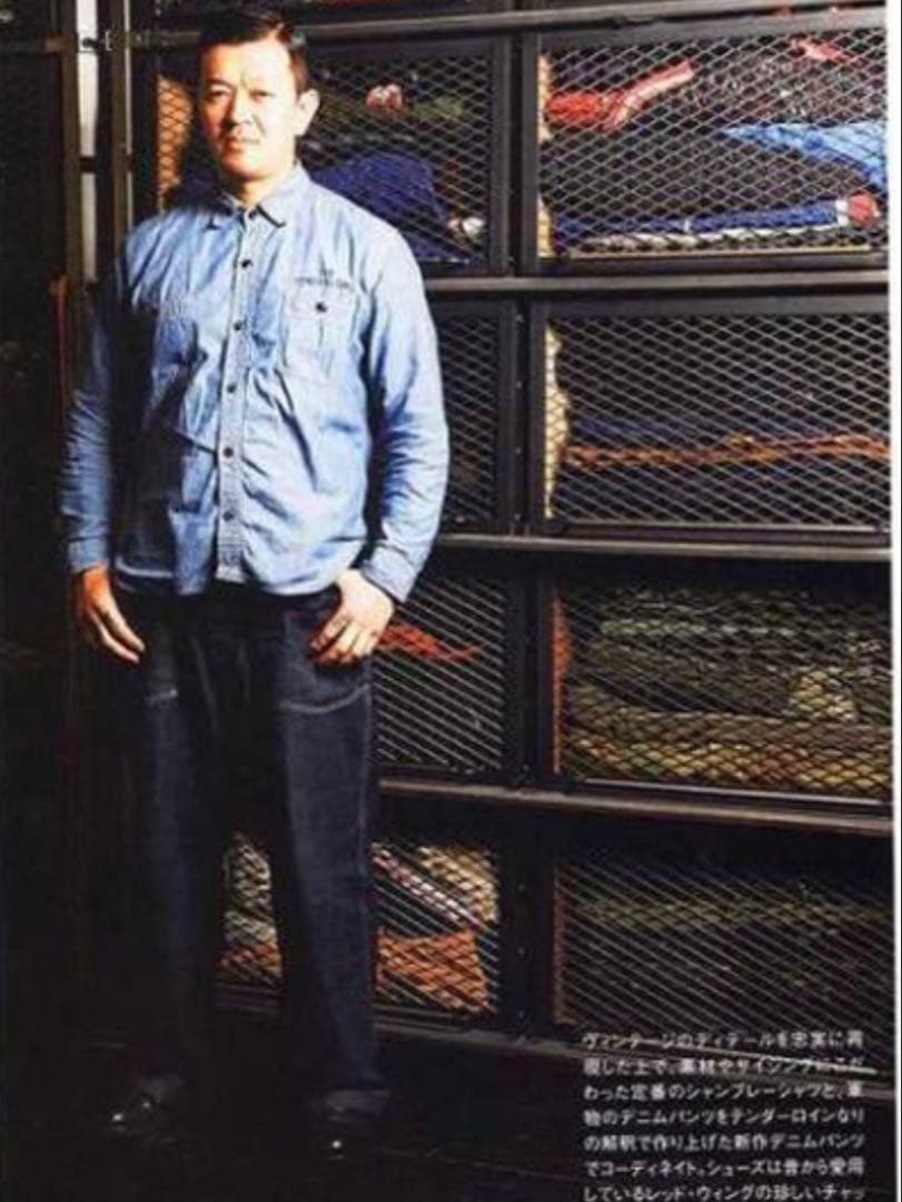 辺見馨着レア名作TENDERLOIN T-CHAMBRAY SHTテンダーロイン