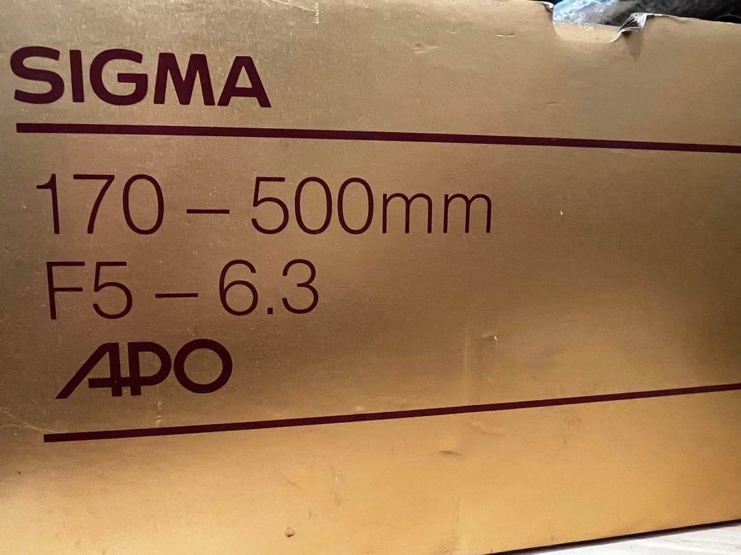 SIGMA APO 170 - 500mm F5-6.3 望遠レンズ