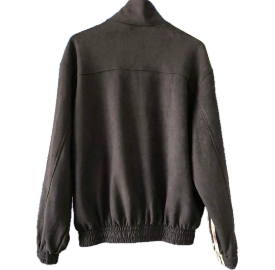 XL海外限定adidas originals スエード トラックジャケット　黒