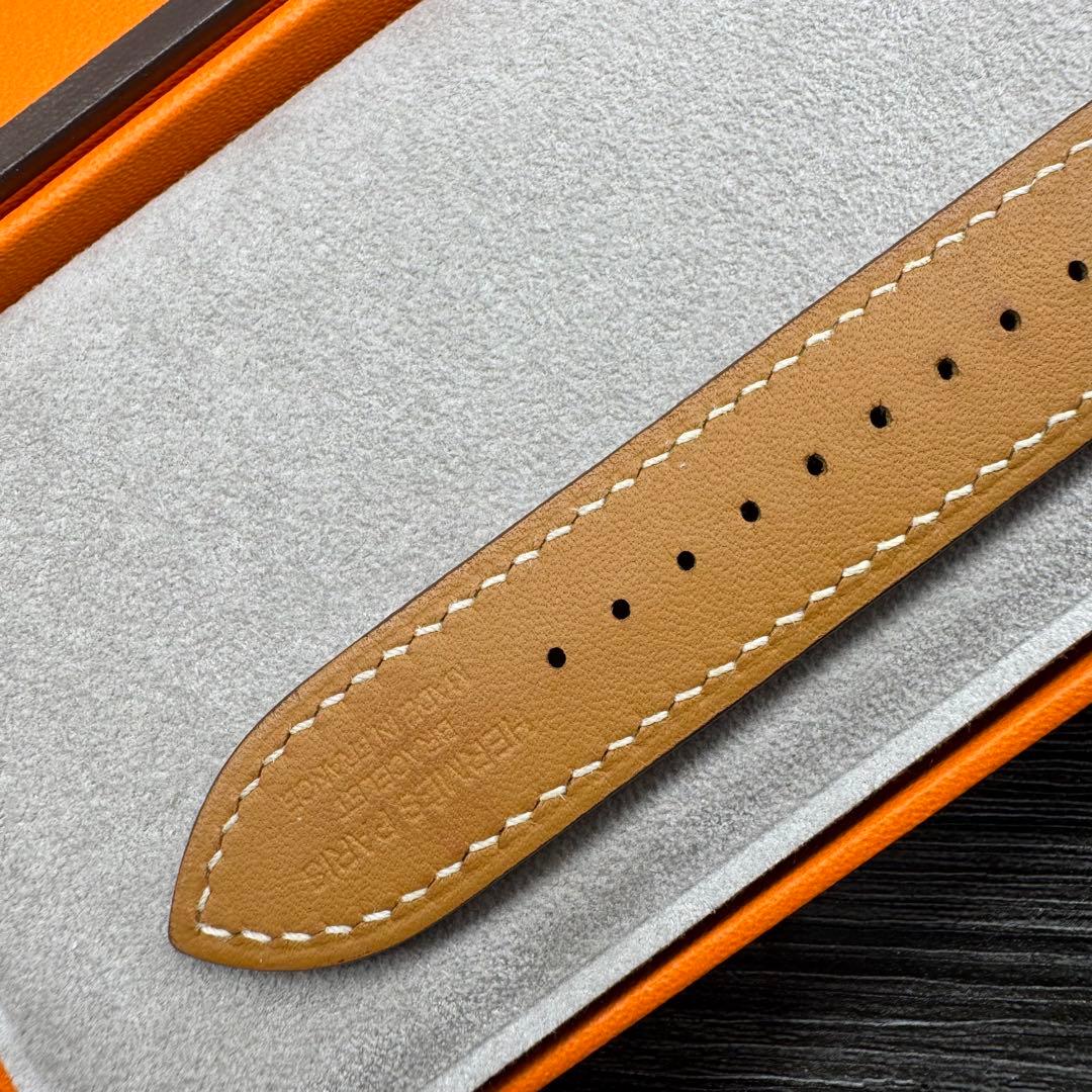 2869 Apple Watch エルメス　ブラウン　ドゥブルトゥール　二重