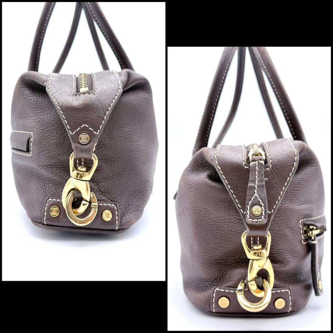 【良品】CELINE トリオンフ刻印　ボストンバッグ　EASTWEST　マカダム
