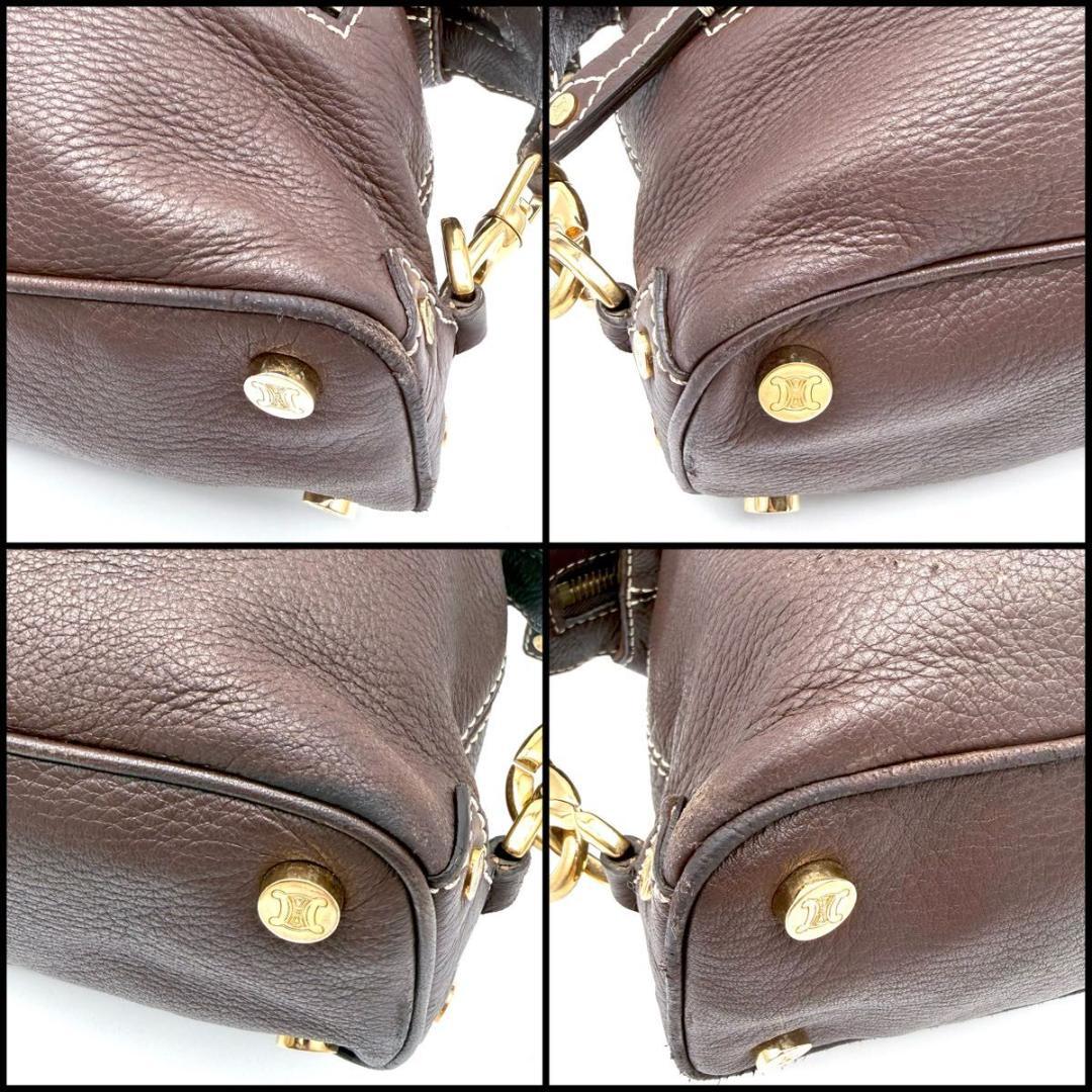 【良品】CELINE トリオンフ刻印　ボストンバッグ　EASTWEST　マカダム